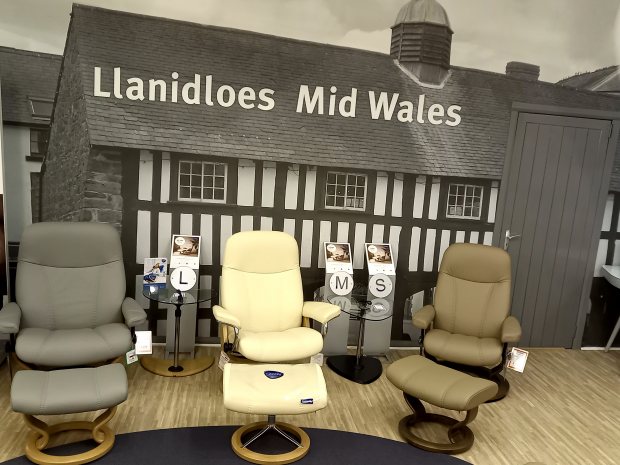 Stressless reclining chairs and sofas in our Stressless Studio