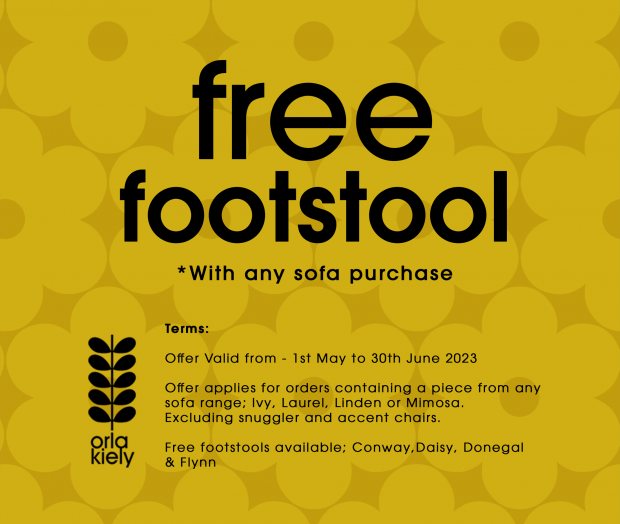 Orla Kiely FREE footstool offer
