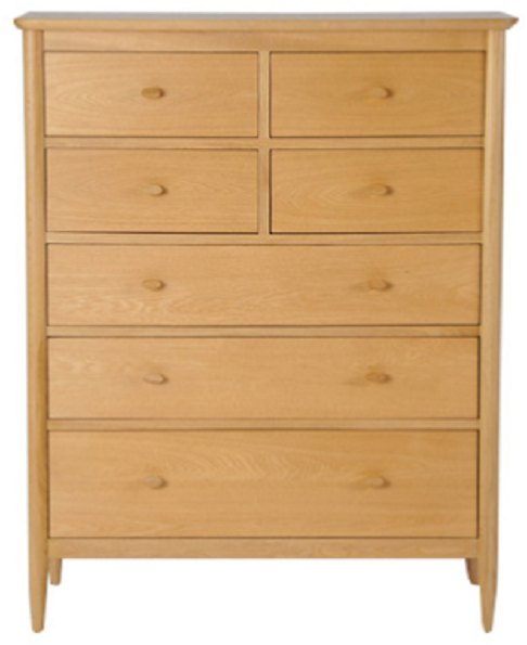 Ercol Teramo 7 Drawer Tall Wide Chest Chest Of Drawers Hafren