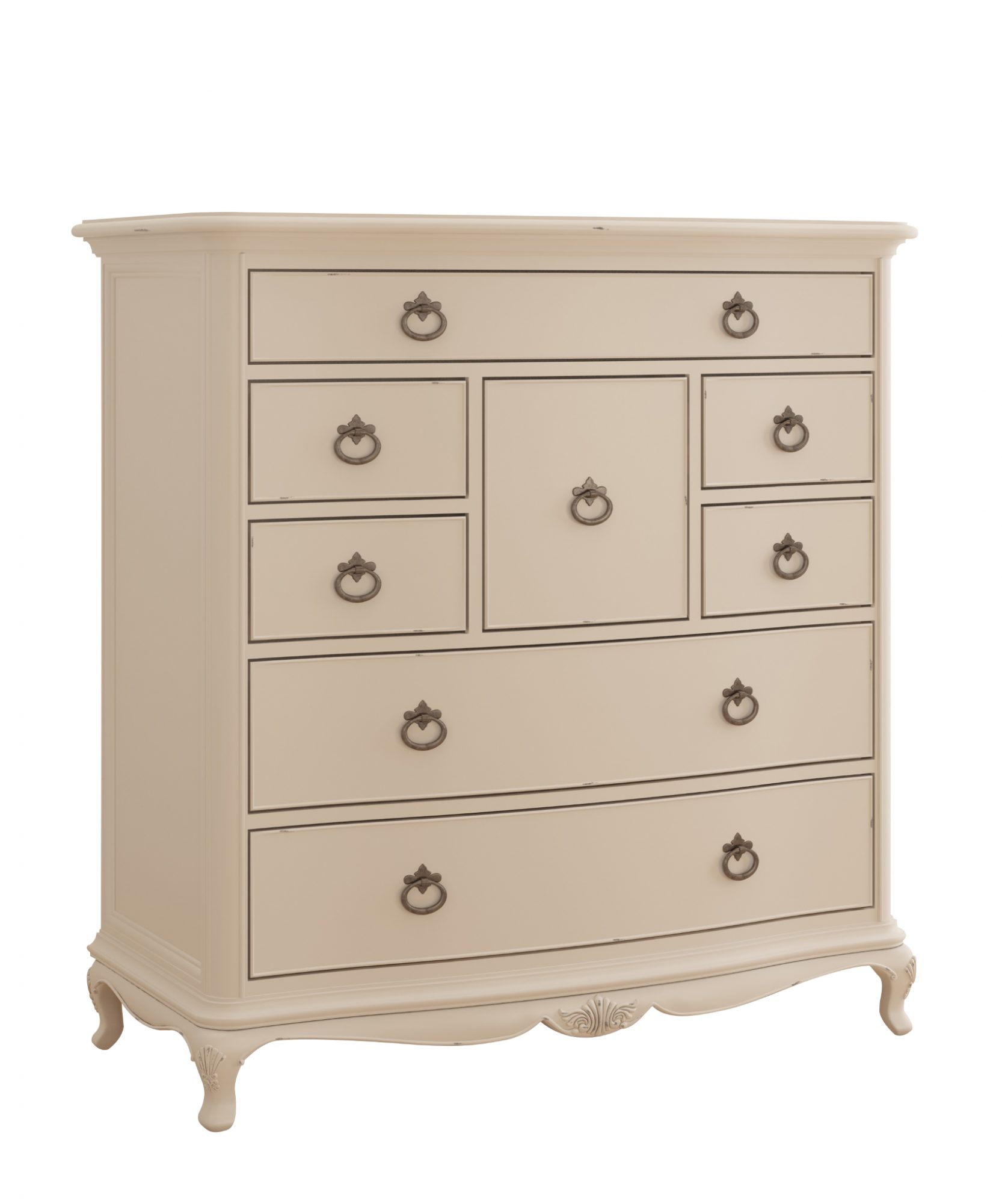 Willis Gambier Wilis Gambier Ivory Tall 8 Drawer Chest Chest