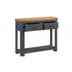 Annaghmore Treviso Midnight Blue Large Console Table With Drawers