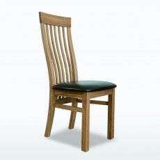 TCH Furniture Windsor Swell Dining Chair (Leather Seat)