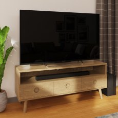 Carlton Furniture Tambour Media Unit With Drawers