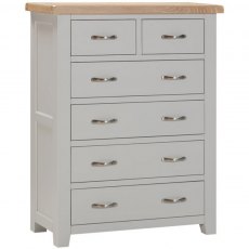 Devonshire Wiltshire Painted 2 Over 4 Drawer Chest