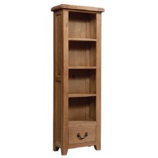 Devonshire Somerset Oak Narrow Bookcase