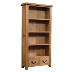 Devonshire Somerset Oak Wide Bookcase