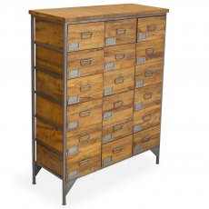 Bluebone Re-Engineered 18 Drawer Apothecary Chest