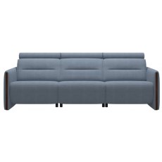 Stressless Emily Static 3 Seater Sofa With Wood Inlay