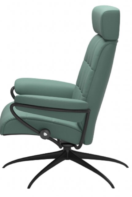 Stressless Stressless London Recliner Chair With Adjustable Headrest (Star Base)