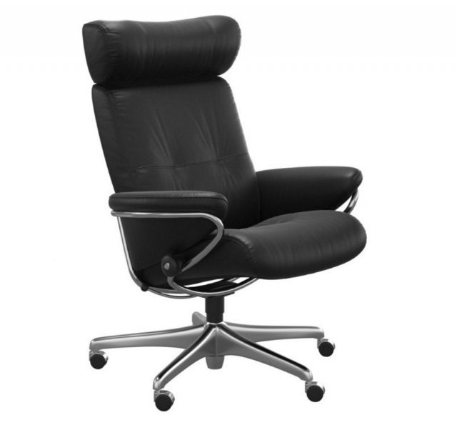 Stressless Stressless Berlin Recliner Office Chair With Adjustable Headrest