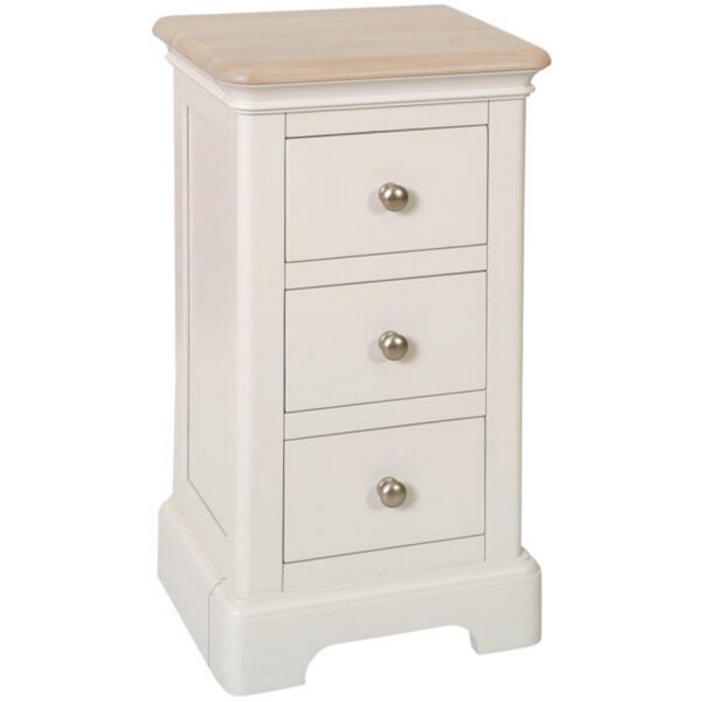 Devonshire Living Devonshire Lydford Painted 3 Drawer Compact Bedside Chest