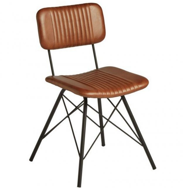 Hafren Contract Furniture Hafren Contract ZA Duke Leather Side Chair