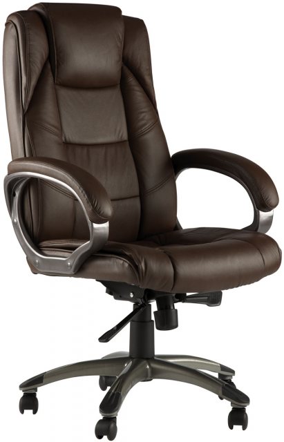 Alphason Alphason Office Chairs Northland Brown High Back Soft Feel Leather Executive Chair
