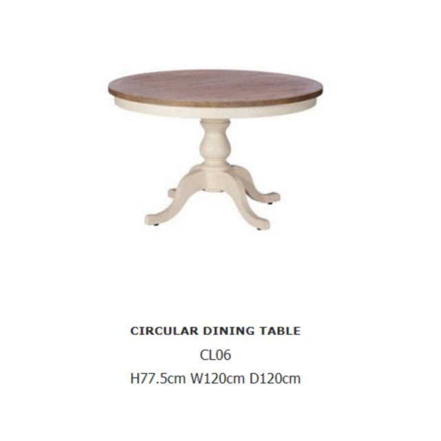 Hafren Collection Hafren Collection Sherlock Cotswold 120cm Round Dining Table