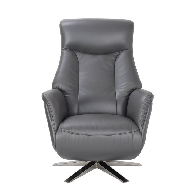 Global Furniture Alliance GFA Houston Swivel Recliner Chair With Integrated Footstool