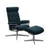 Stressless Stressless London Recliner Chair With Adjustable Headrest & Footstool (Cross Base)