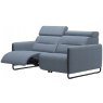 Stressless Emily Powered 2 Seater Single Sided Recliner With Steel Legs