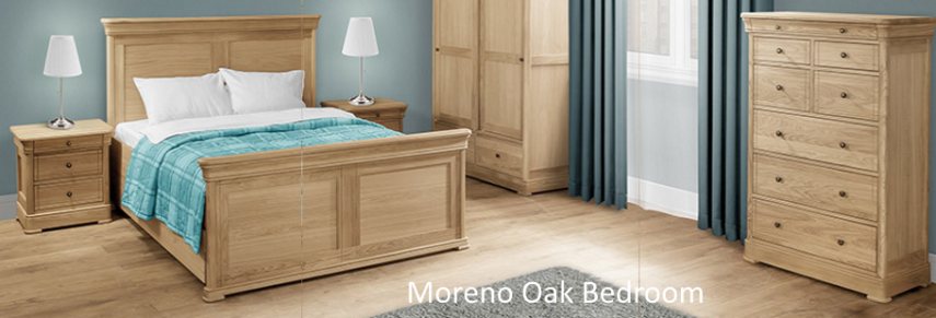 Clemence Richard Moreno Oak Bedroom