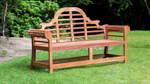Garden benches in oiled wood, limited stock available