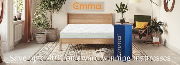 Save 40% off Emma mattresses