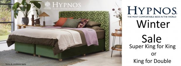Hypnos Winter Sale free size upgrade 