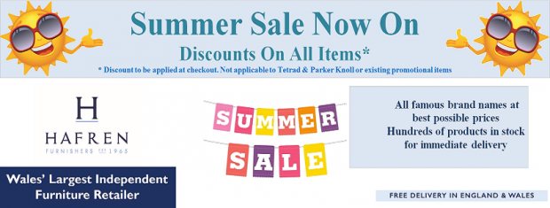 Summer Sale at Hafren Furnishers