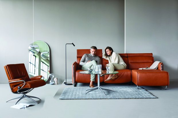 Stressless NEW Emily and Mary motorised sofas by Ekornes