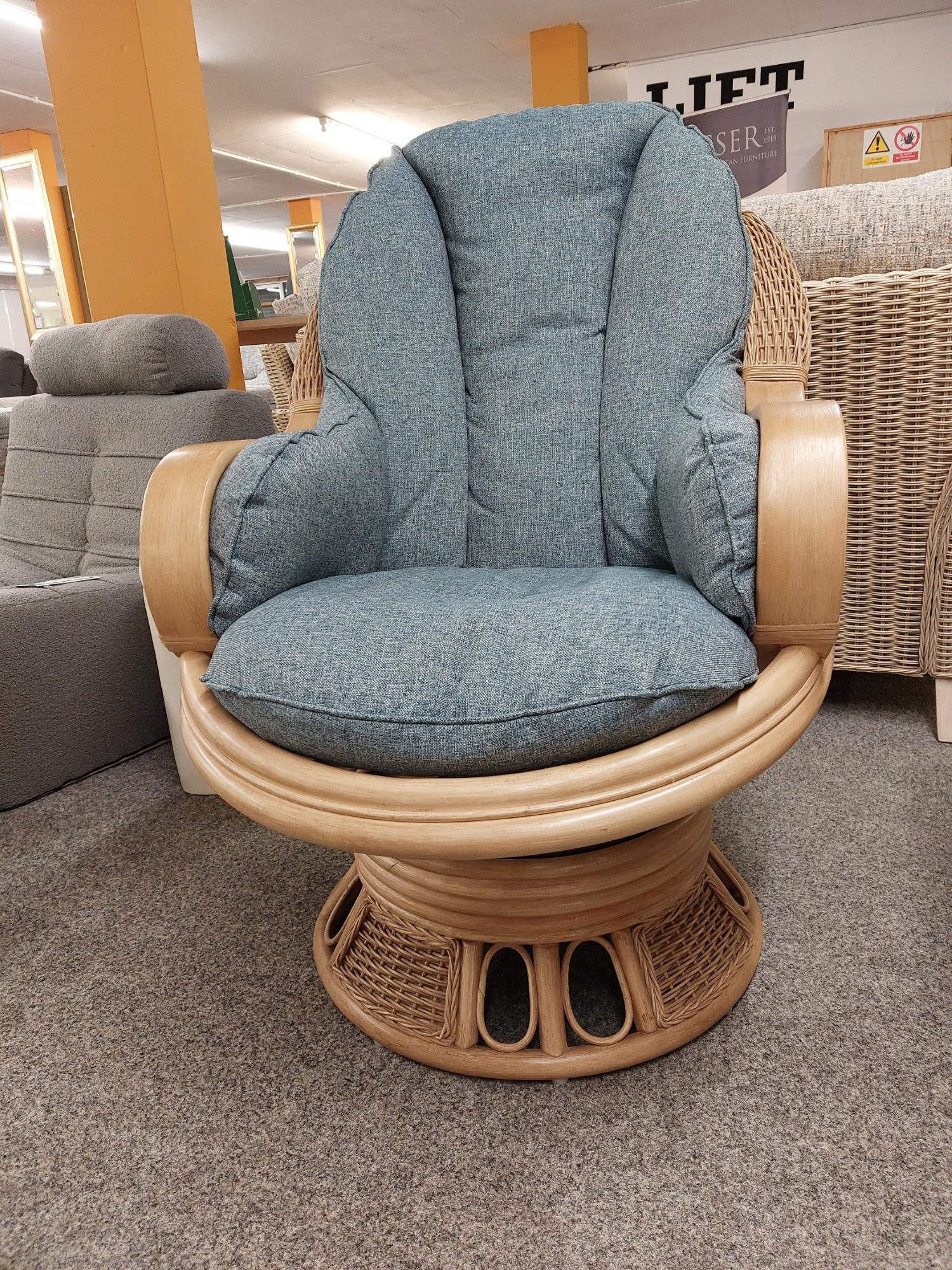 The Cane Industries Bari Swivel Rocker (Full Wrap) - Lounge - Hafren ...