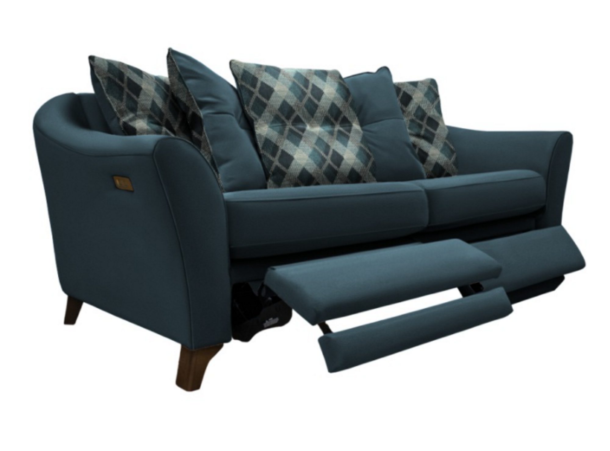 G Plan Hatton Three Seater Double Power Footrest Pillow Back Sofa