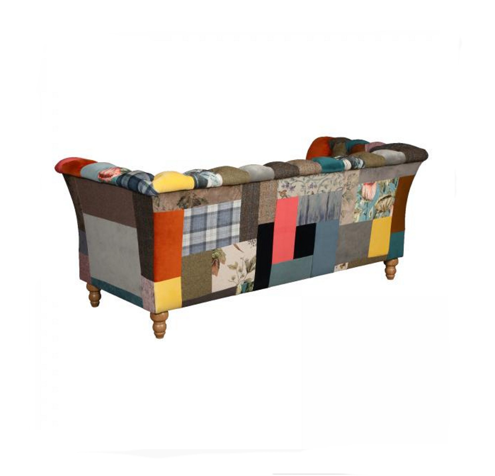 Vintage Sofa Company Rutland Harlequin Patchwork 3 Seater Sofa Sofas Hafren Furnishers