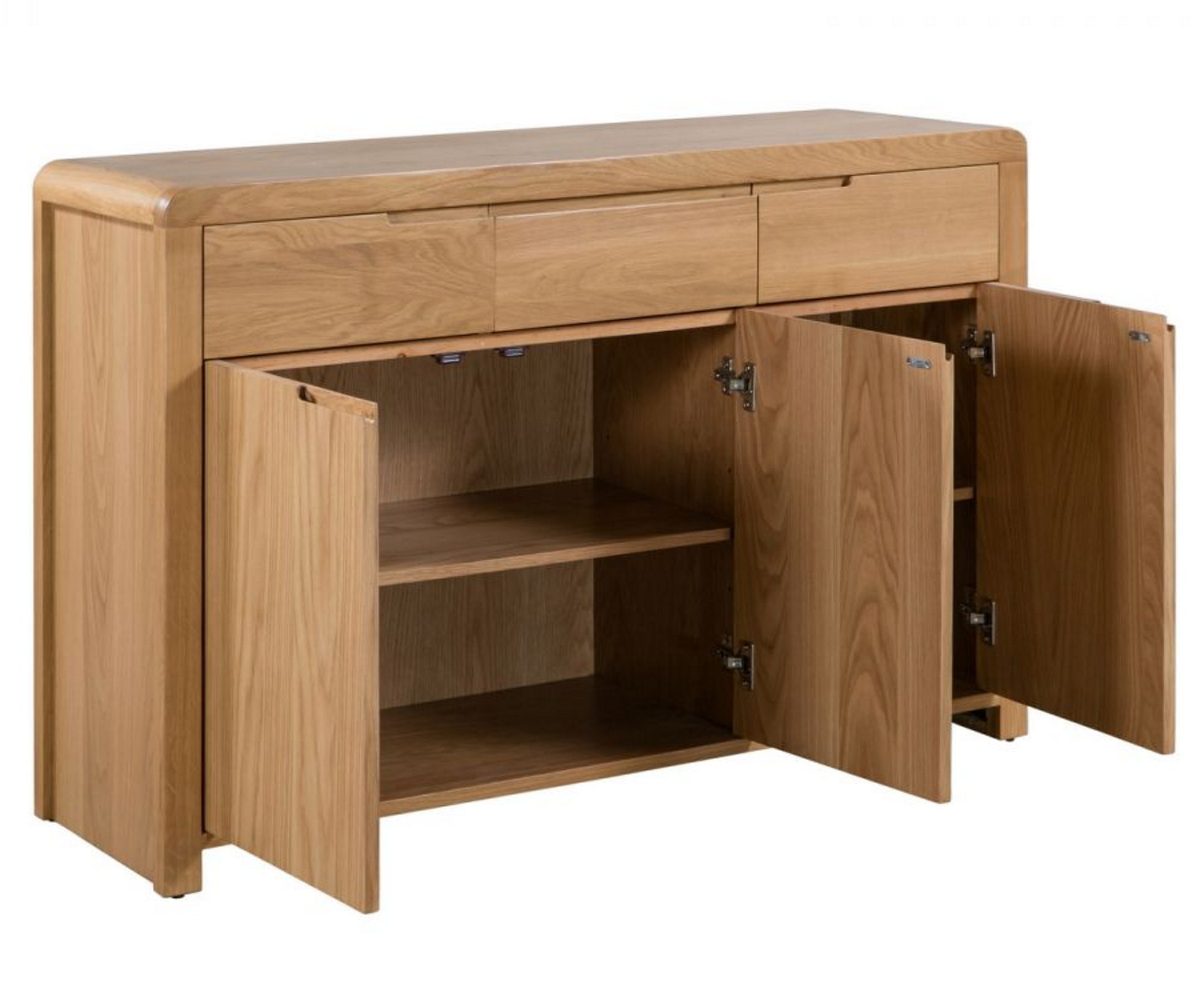 Julian Bowen Curve Oak Sideboard Sideboards Hafren Furnishers
