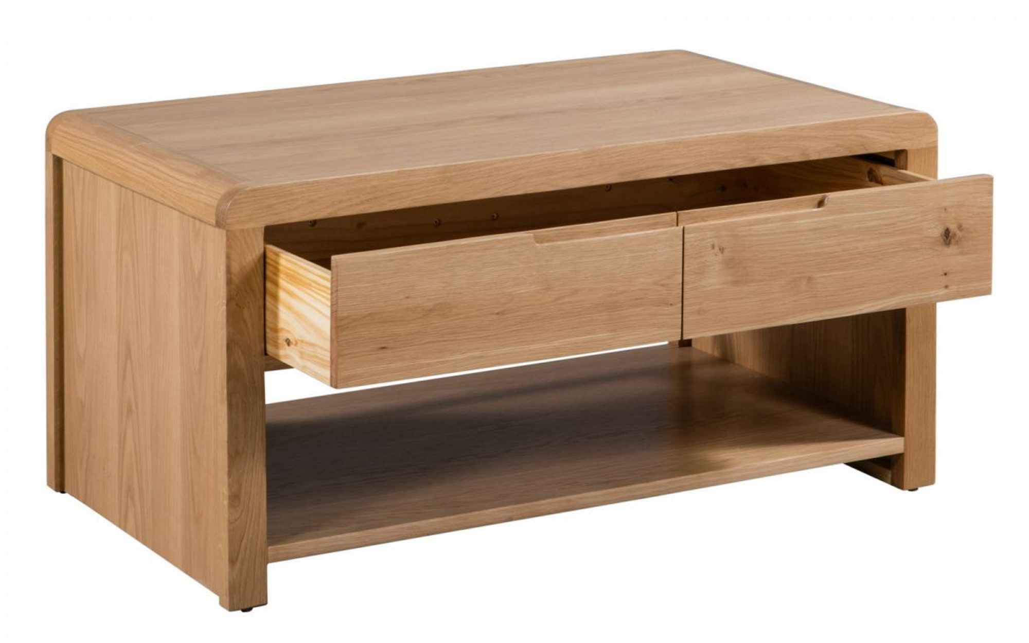 Julian Bowen Curve Oak Coffee Table Coffee Tables Hafren Furnishers