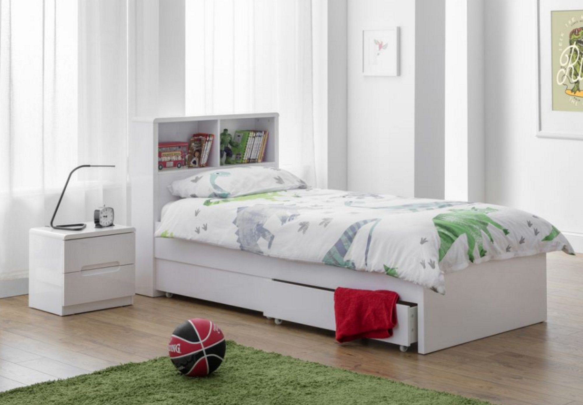 Julian Bowen Manhattan Underbed Drawers Set Of Two 90cm Bedframes Hafren Furnishers