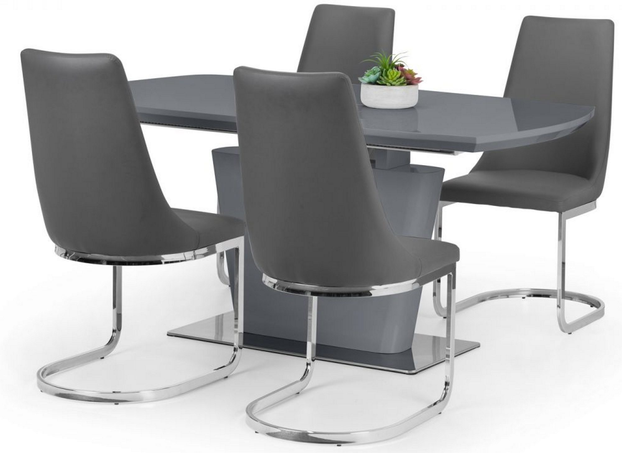 Julian Bowen Como High Gloss Extending Table Dining Tables Hafren