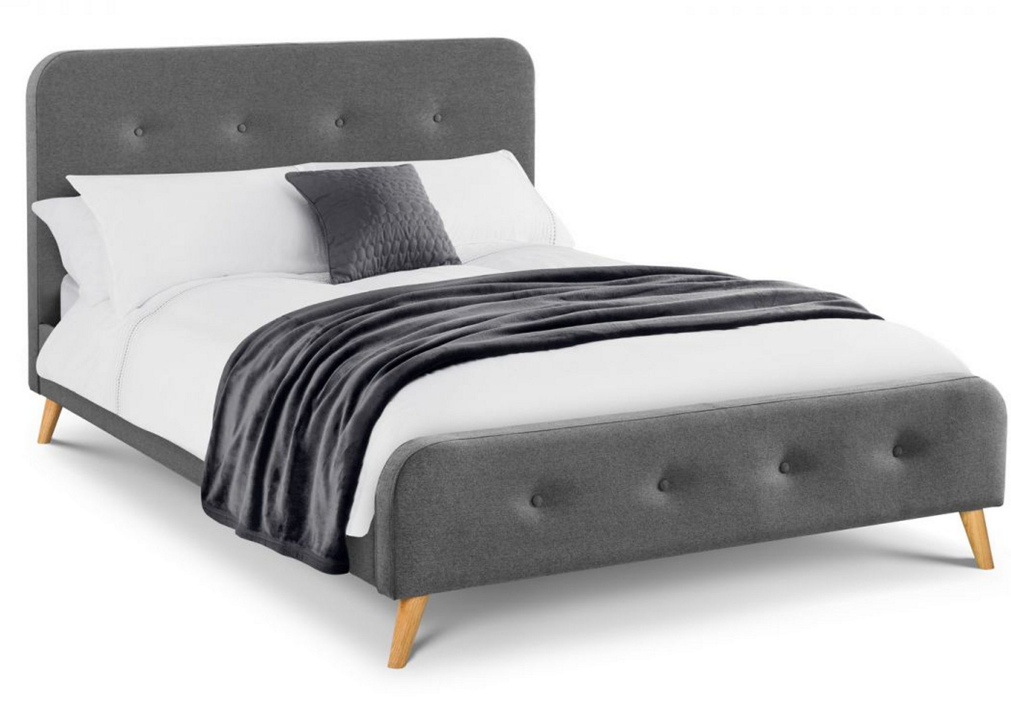 Julian Bowen Astrid Curved Retro Buttoned Bed Bedframes Hafren