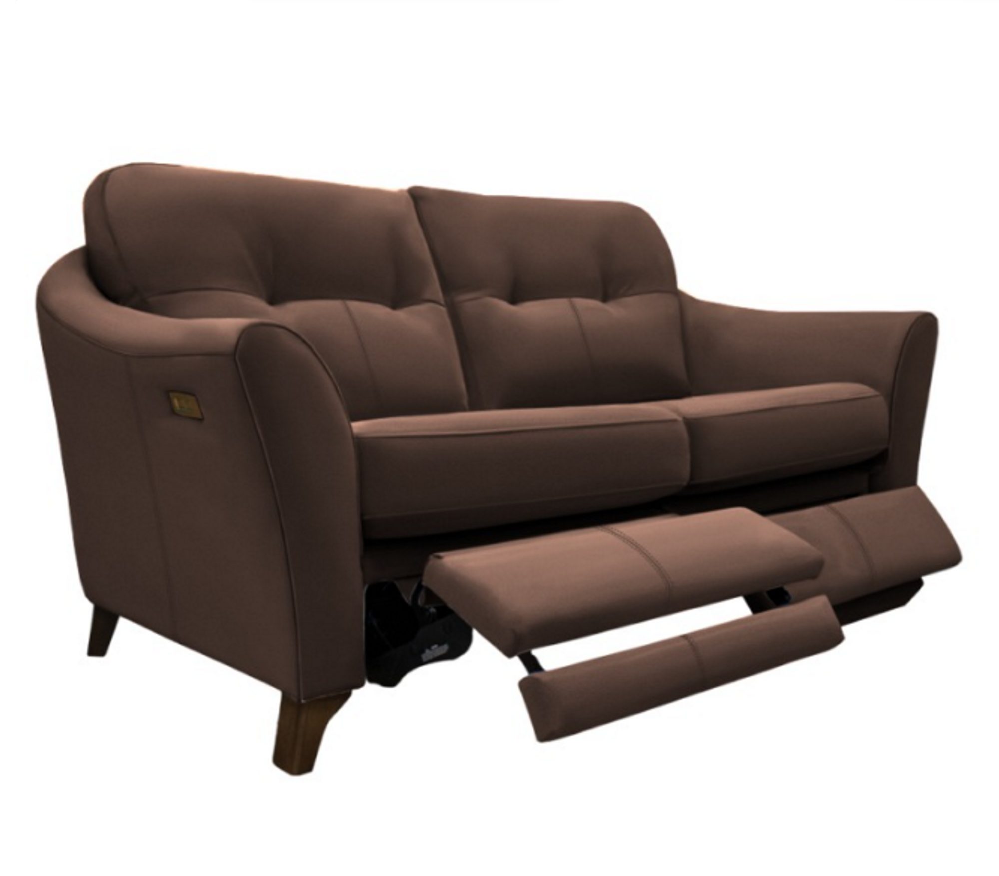 G Plan Hatton 2 Seater Formal Back Sofa With Double Power Footrest