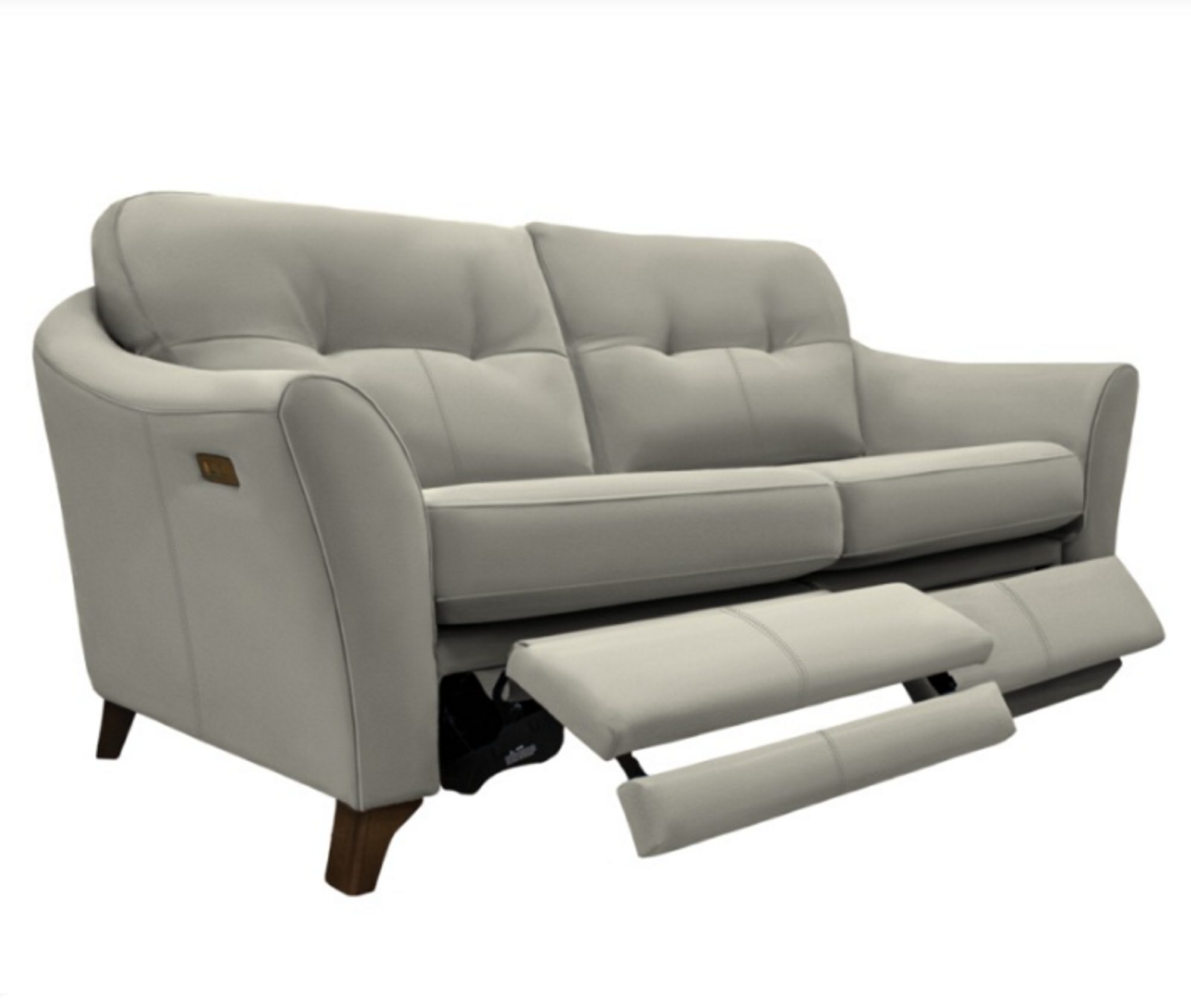 G Plan Hatton 3 Seater Formal Back Sofa With Double Power Footrest