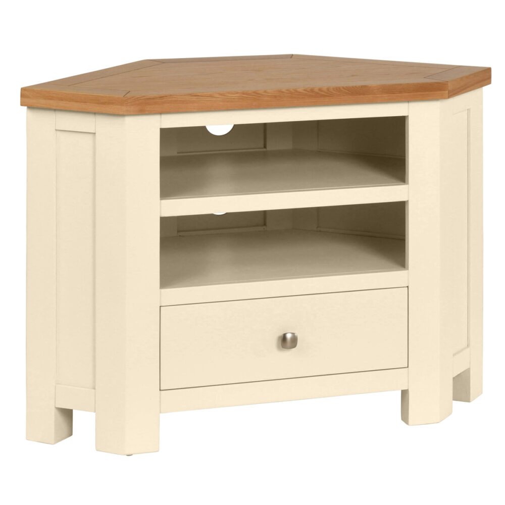 Devonshire Living Devonshire Dorset Painted Corner TV Unit TV & Media — free download