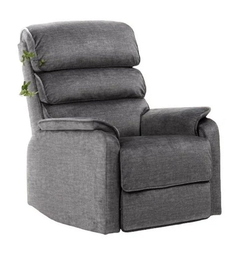 Gray and shop white recliner