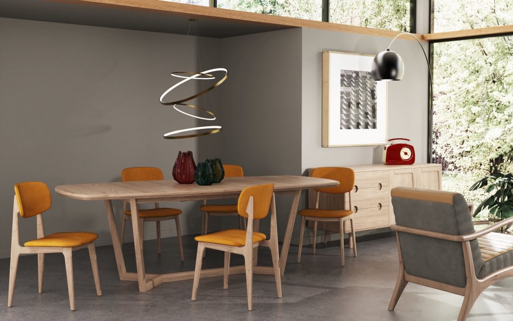 Carlton Furniture Tambour Oval Extending Table Dining Tables Hafren