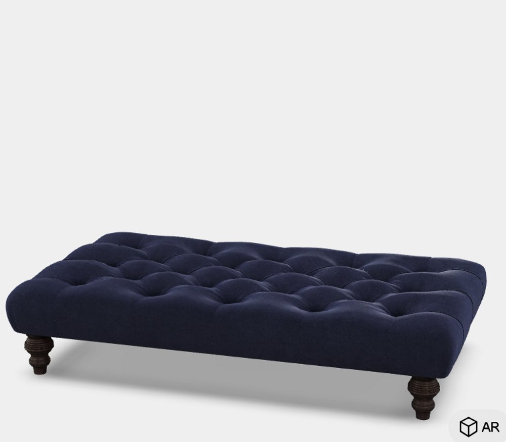 Tetrad Dalmore Rectangular Buttoned Stool In Heritage - Footstools ...