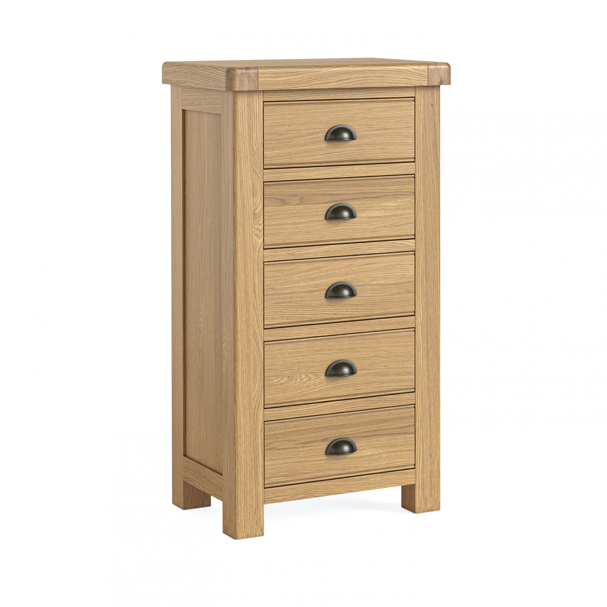 Corndell Normandy 5 Drawer Tallboy Chest of Drawers Hafren Furnishers