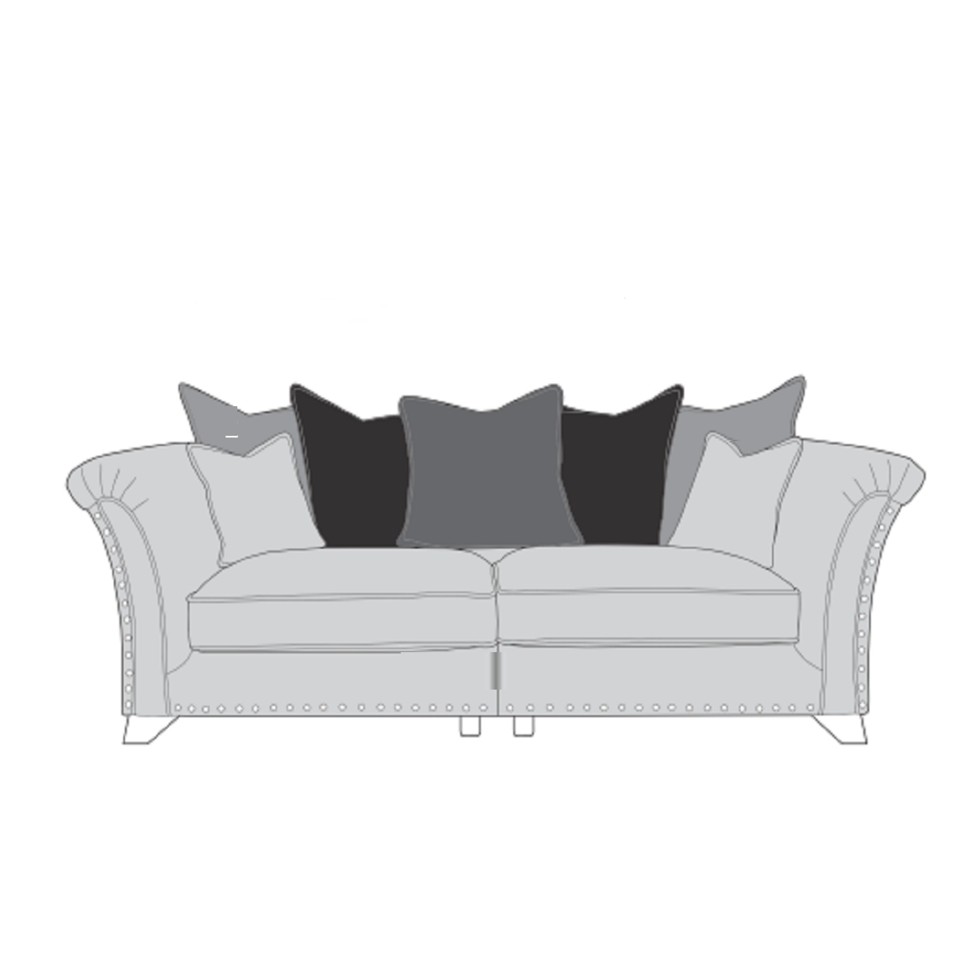 Buoyant Upholstery Vesper 4 Seater Modular Pillow Back Sofa - Sofas ...
