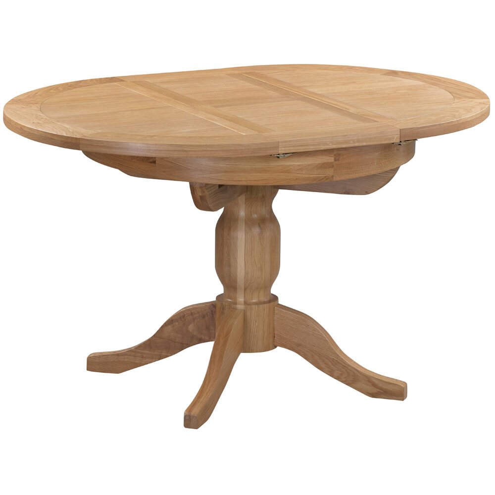 Devonshire Living Devonshire dorset Light Oak Round Extending Pedestal ...