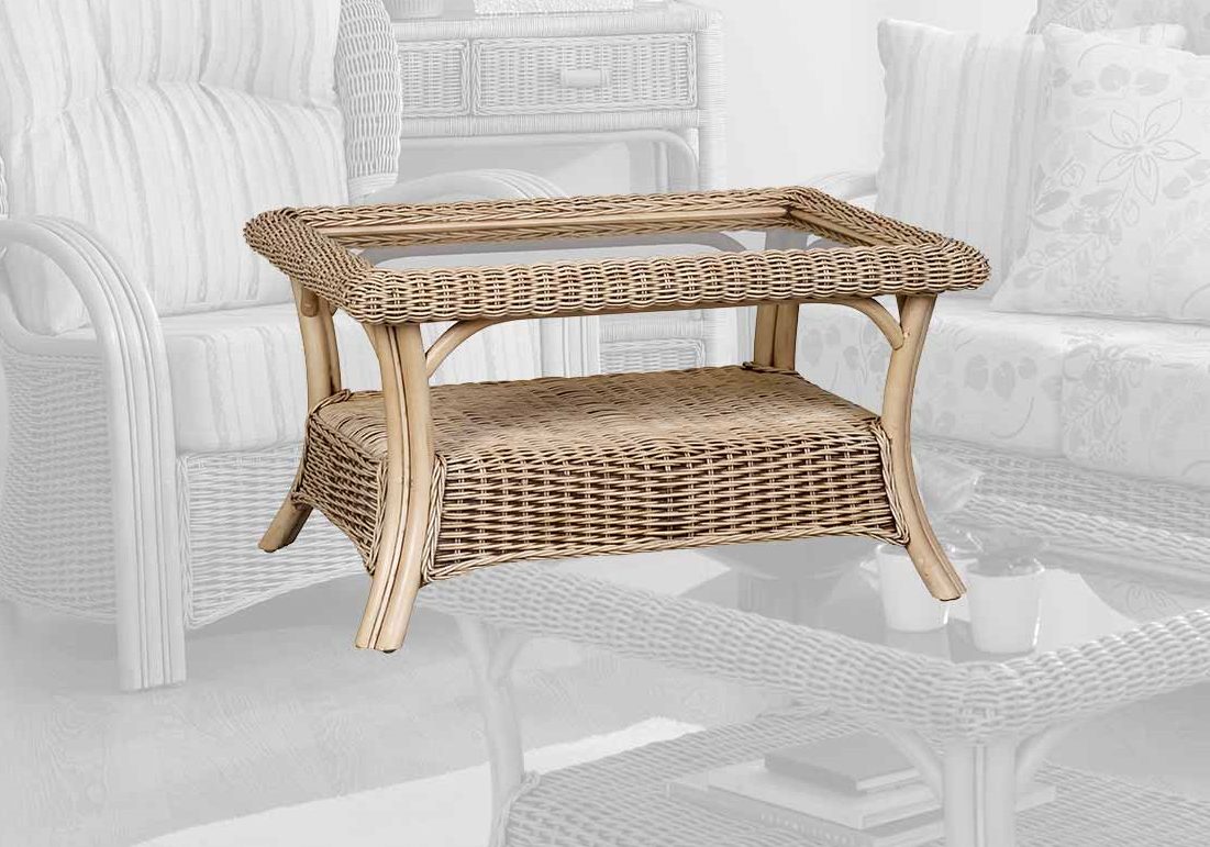 cane coffee table set