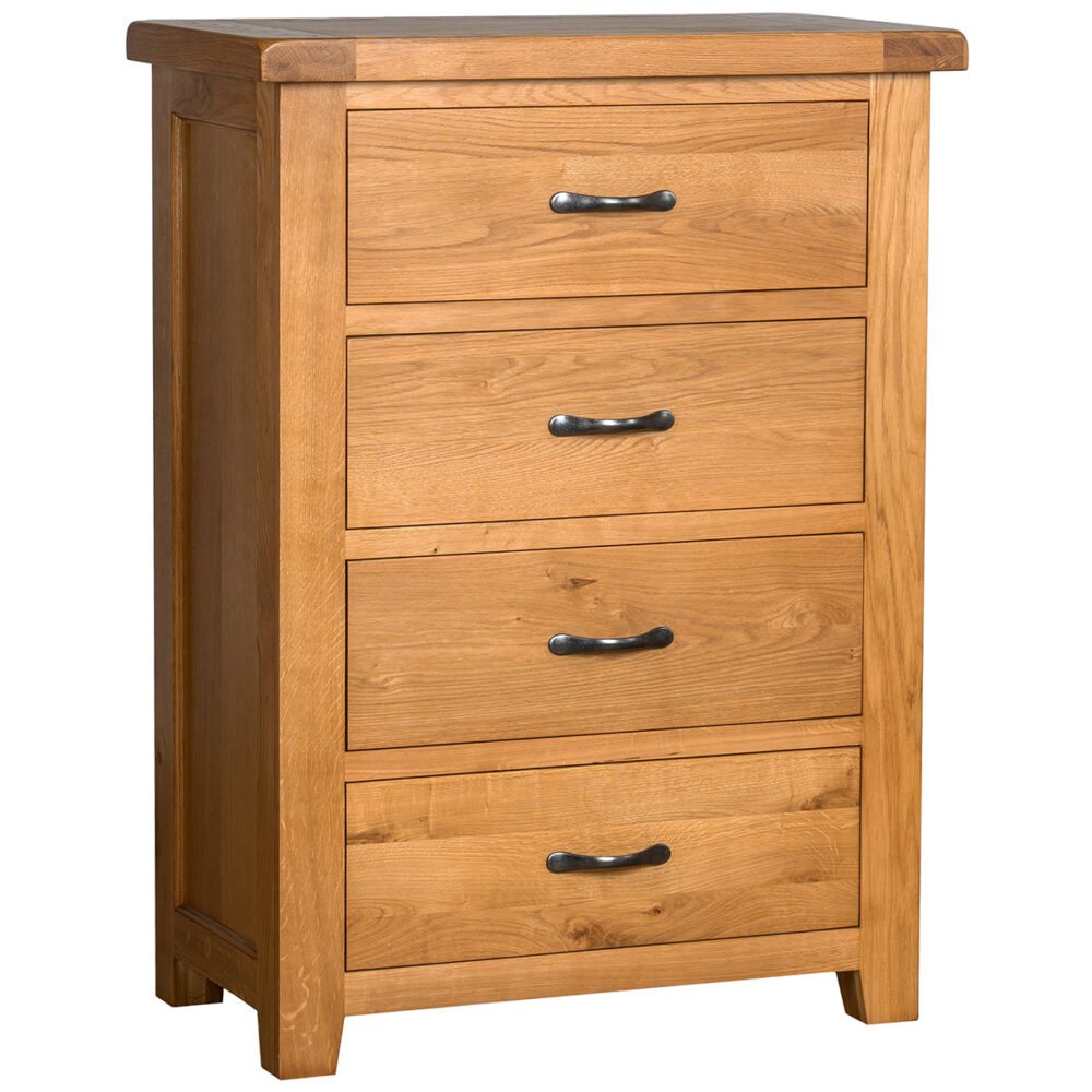 Devonshire Living Devonshire Somerset Oak 4 Drawer Chest Chest of