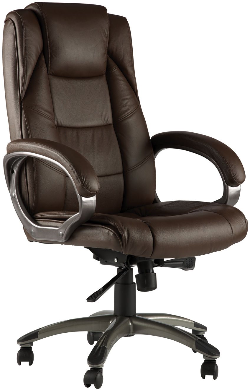 alphason office chairs northland brown high back soft feel leather  executive chair