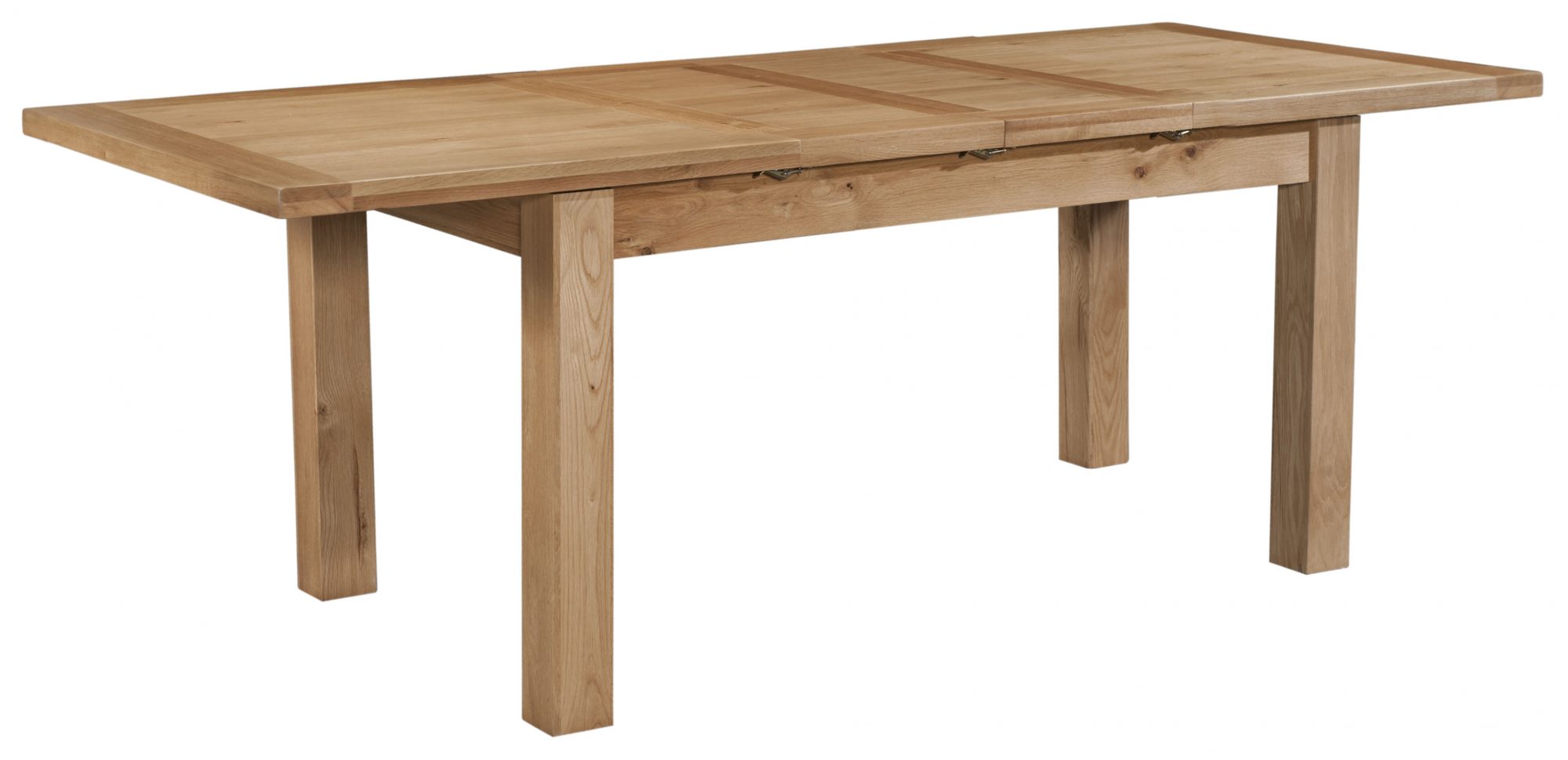 Devonshire Living Dorset Light Oak Dining Table 2 Extensions Dining