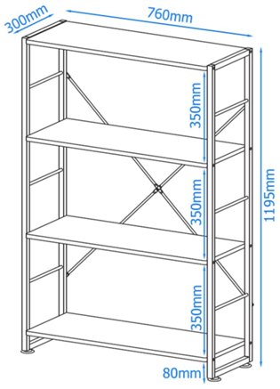 Alphason Bookcases Cabrini White Modern Bookcase - Bookcases - Hafren ...