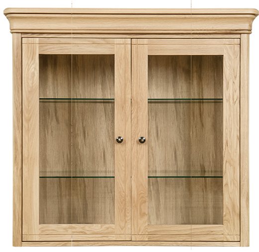 Clemence Richard Moreno Oak Sideboard, Small Dresser With Glass Doors
